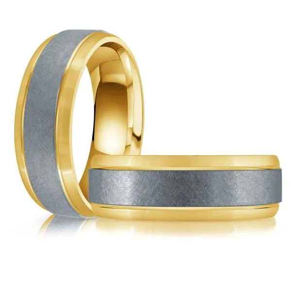 TANTALUM AND GOLD WEDDING BAND Image 3 Jo & Co. Jewelers Hardy, VA