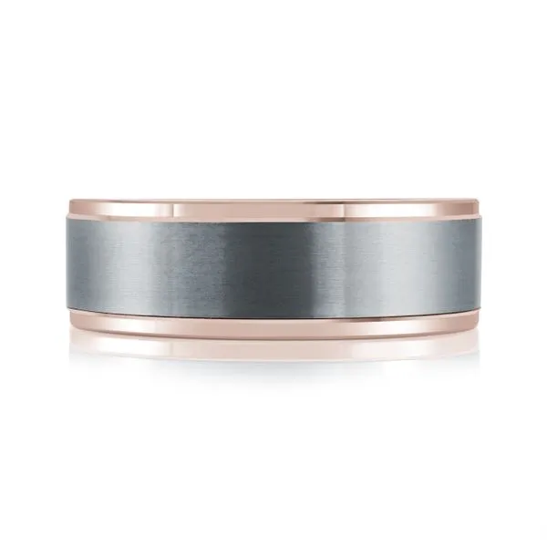 TANTALUM AND GOLD WEDDING BAND Image 2 Cherry Street Jewelers Tulsa, OK