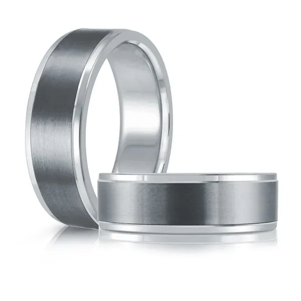 TANTALUM AND GOLD WEDDING BAND Image 3 Thomas A. Davis Jewelers Holland, MI