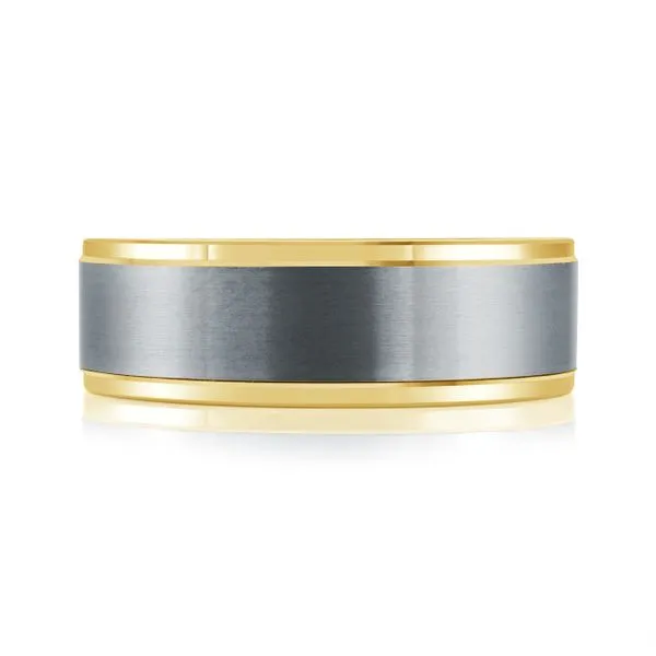 TANTALUM AND GOLD WEDDING BAND Image 2 Cherry Street Jewelers Tulsa, OK