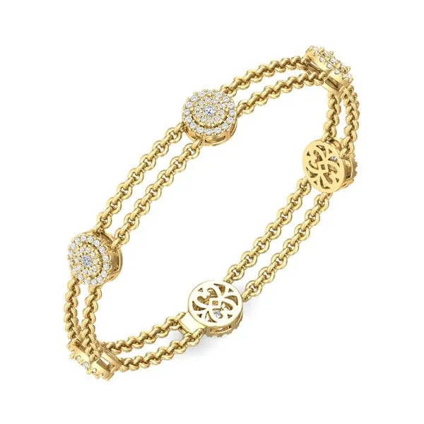 Martin Flyer Classic Diamond Bracelets 14K Yellow Gold Bracelet H-I SI2 Image 5 Diamond Source Jewelers Greenwood Village, CO