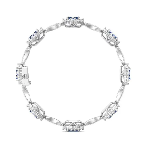 Martin Flyer Classic Color Bracelets 14K White Gold Bracelet H-I I1 Image 3 Diamond Source Jewelers Greenwood Village, CO