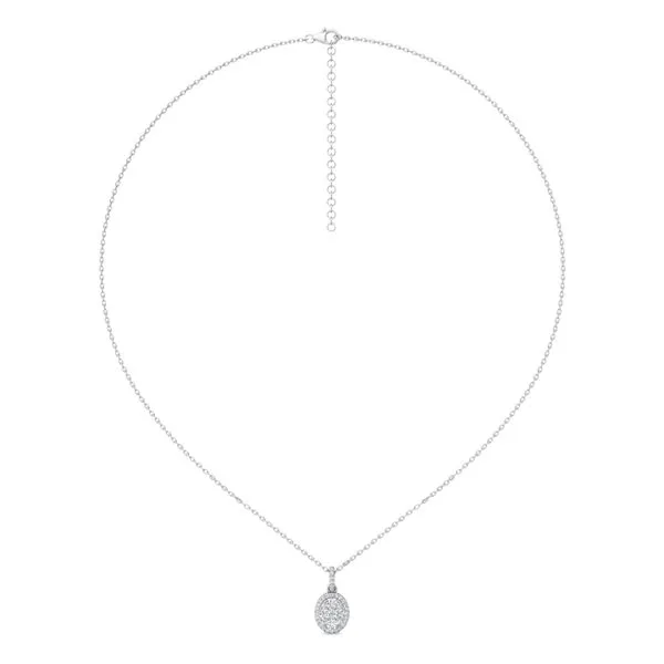 Martin Flyer Classic Diamond Pendant 14K White Gold Pendant H-I I1 Image 3 Valentine's Fine Jewelry Dallas, PA