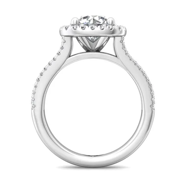 FlyerFit Split Shank Platinum Engagement Ring G-H VS2-SI1 Image 3 Valentine's Fine Jewelry Dallas, PA
