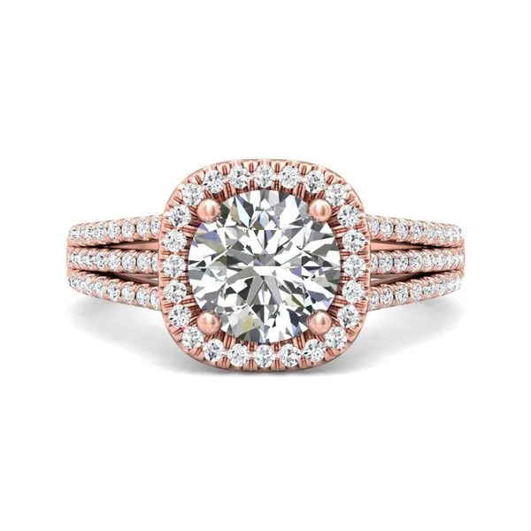 FlyerFit Split Shank 14K Pink Gold Engagement Ring H-I SI2 Diamond Source Jewelers Greenwood Village, CO