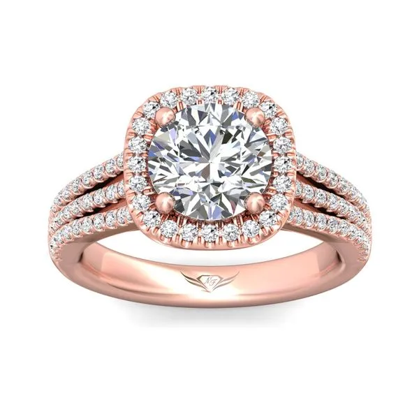 FlyerFit Split Shank 14K Pink Gold Engagement Ring H-I SI2 Image 2 Diamond Source Jewelers Greenwood Village, CO