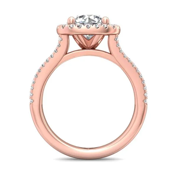 FlyerFit Split Shank 14K Pink Gold Engagement Ring H-I SI2 Image 3 Diamond Source Jewelers Greenwood Village, CO