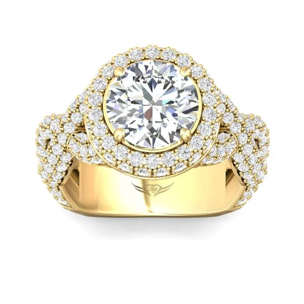 FlyerFit Encore 14K Yellow Gold Engagement Ring H-I SI1 Image 2 Valentine's Fine Jewelry Dallas, PA