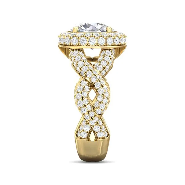 FlyerFit Encore 14K Yellow Gold Engagement Ring H-I SI1 Image 4 Valentine's Fine Jewelry Dallas, PA