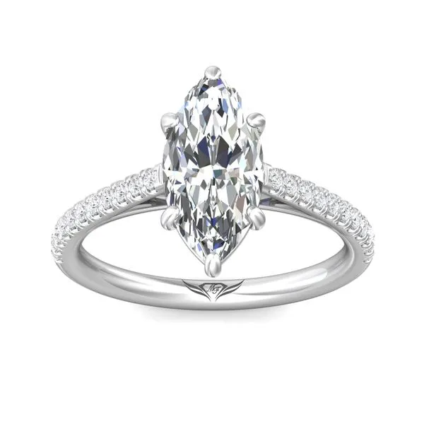 FlyerFit Micropave Platinum Engagement Ring H-I SI2 Image 2 Diamond Source Jewelers Greenwood Village, CO