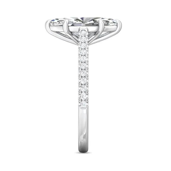 FlyerFit Micropave Platinum Engagement Ring H-I SI2 Image 4 Diamond Source Jewelers Greenwood Village, CO