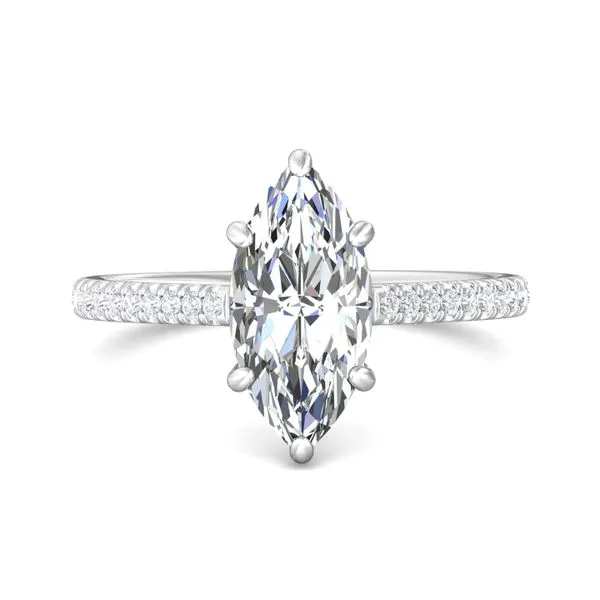FlyerFit Micropave Platinum Engagement Ring H-I SI1 Diamond Source Jewelers Greenwood Village, CO