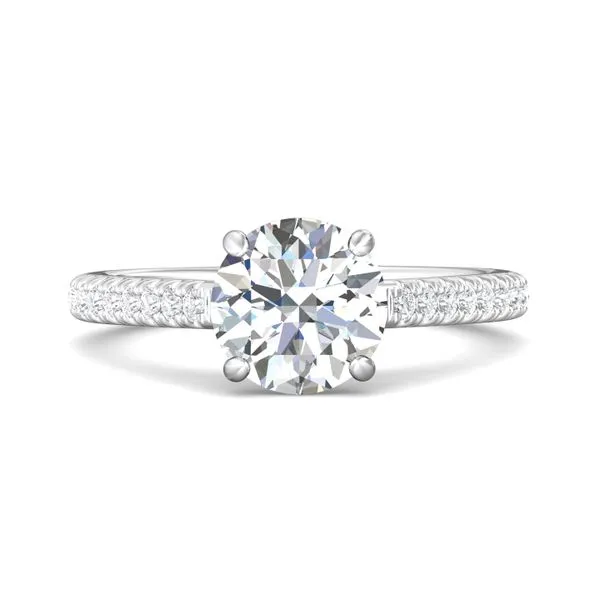 FlyerFit Micropave 14K White Gold Engagement Ring H-I SI1 Diamond Source Jewelers Greenwood Village, CO