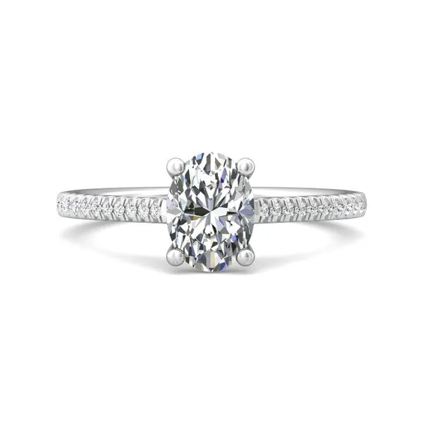 FlyerFit Micropave 18K White Gold Engagement Ring H-I SI1 Diamond Source Jewelers Greenwood Village, CO
