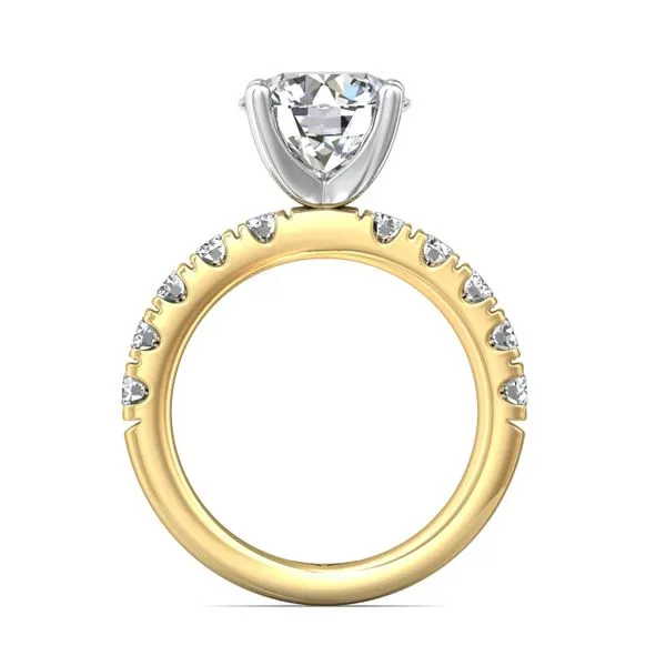 FlyerFit Encore 14K Yellow and 14K White Gold Engagement Ring G-H VS2-SI1 Image 3 Diamond Source Jewelers Greenwood Village, CO