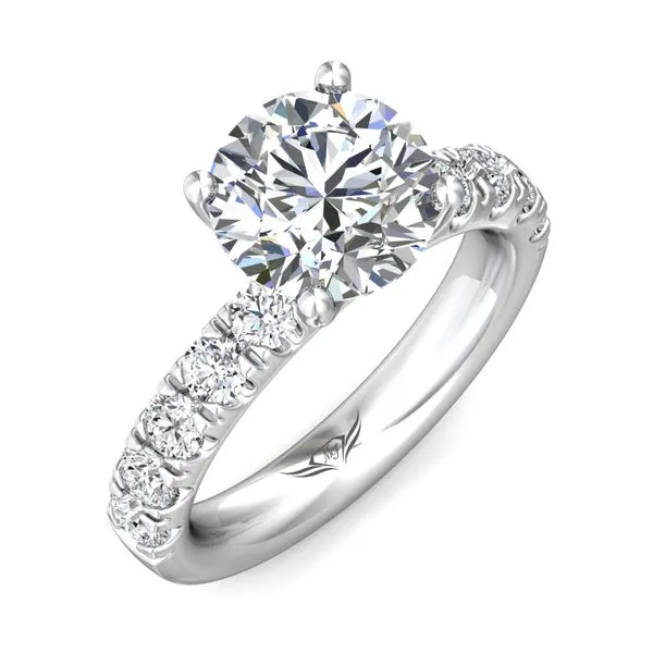 FlyerFit Encore 18K White Gold Engagement Ring H-I SI2 Image 5 Diamond Source Jewelers Greenwood Village, CO