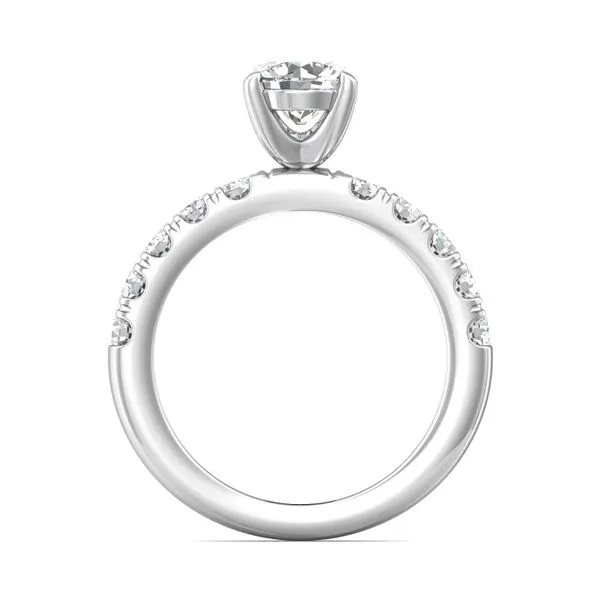 FlyerFit Micropave 14K White Gold Engagement Ring H-I SI2 Image 3 Diamond Source Jewelers Greenwood Village, CO