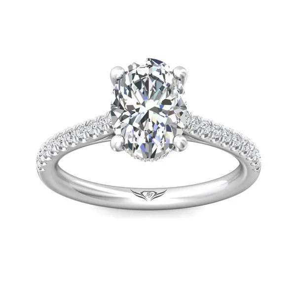 FlyerFit Micropave 14K White Gold Engagement Ring H-I SI1 Image 2 Diamond Source Jewelers Greenwood Village, CO