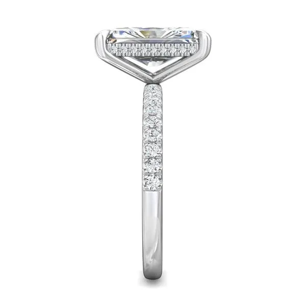 FlyerFit Micropave Platinum Engagement Ring G-H VS2-SI1 Image 4 Valentine's Fine Jewelry Dallas, PA