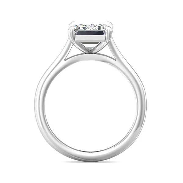 FlyerFit Solitaire 14K White Gold Engagement Ring Image 3 Valentine's Fine Jewelry Dallas, PA