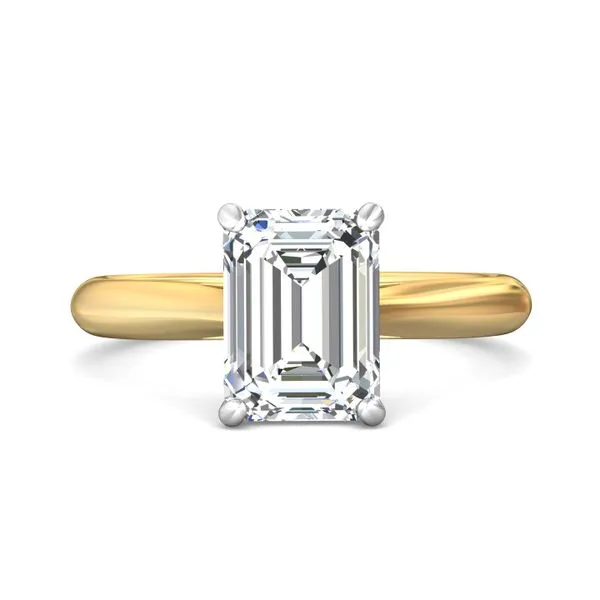 FlyerFit Solitaire 14K Yellow and 14K White Gold Engagement Ring Diamond Source Jewelers Greenwood Village, CO