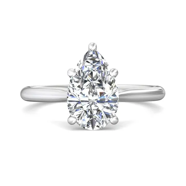 FlyerFit Solitaire Platinum Engagement Ring Valentine's Fine Jewelry Dallas, PA