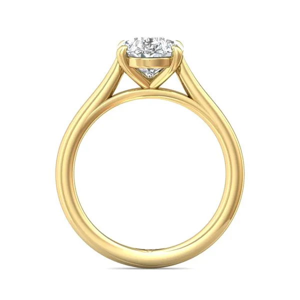 FlyerFit Solitaire 14K Yellow Gold Engagement Ring Image 3 Valentine's Fine Jewelry Dallas, PA