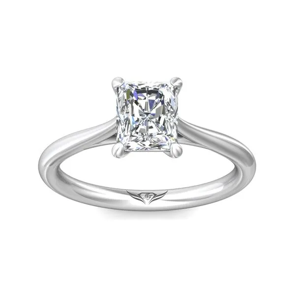 FlyerFit Solitaire 18K White Gold Engagement Ring Image 2 Valentine's Fine Jewelry Dallas, PA