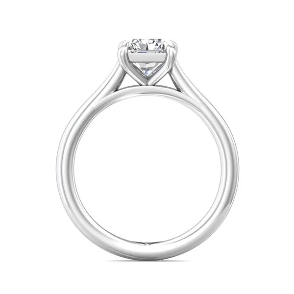 FlyerFit Solitaire 18K White Gold Engagement Ring Image 3 Valentine's Fine Jewelry Dallas, PA