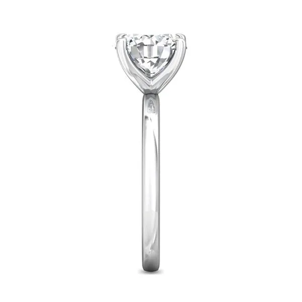FlyerFit Solitaire 18K White Gold Engagement Ring Image 4 Valentine's Fine Jewelry Dallas, PA