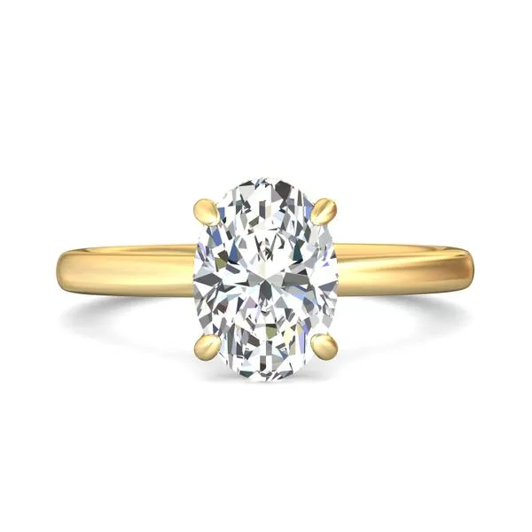 FlyerFit Solitaire 14K Yellow Gold Engagement Ring H-I SI2 Valentine's Fine Jewelry Dallas, PA