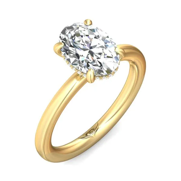 FlyerFit Solitaire 14K Yellow Gold Engagement Ring H-I SI2 Image 5 Valentine's Fine Jewelry Dallas, PA