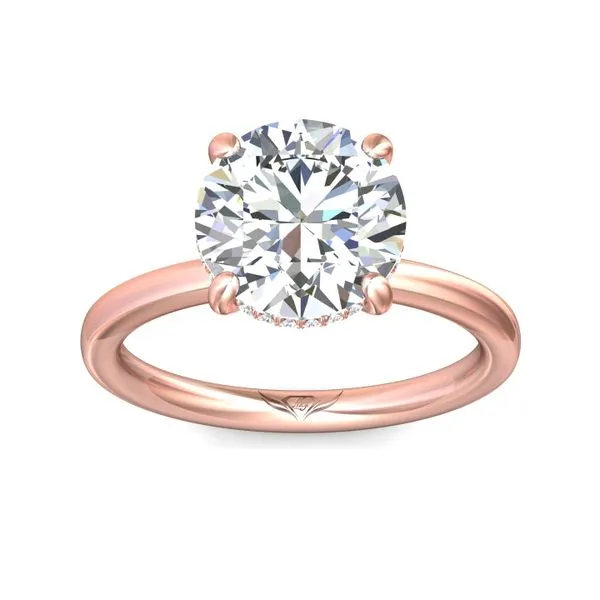 FlyerFit Solitaire 14K Pink Gold Engagement Ring G-H VS2-SI1 Image 2 Valentine's Fine Jewelry Dallas, PA