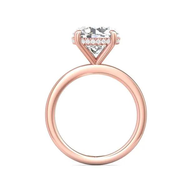 FlyerFit Solitaire 14K Pink Gold Engagement Ring G-H VS2-SI1 Image 3 Valentine's Fine Jewelry Dallas, PA