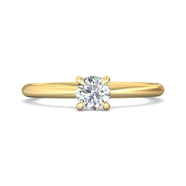 FlyerFit Solitaire 14K Yellow Gold Engagement Ring H-I SI1 Valentine's Fine Jewelry Dallas, PA