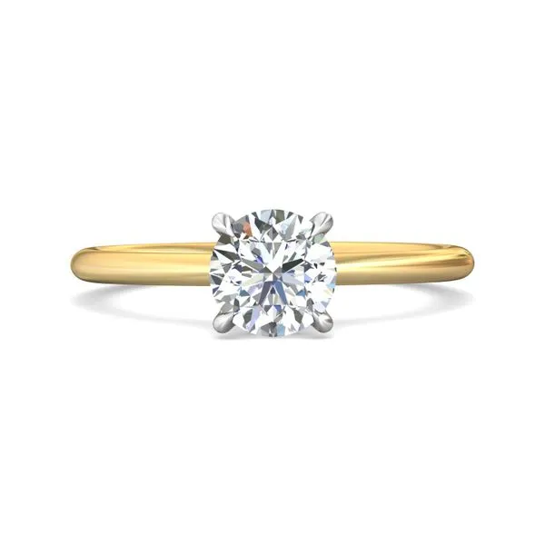 FlyerFit Solitaire 14K Yellow Gold Shank And Platinum Top Engagement Ring G-H VS2-SI1 Diamond Source Jewelers Greenwood Village, CO