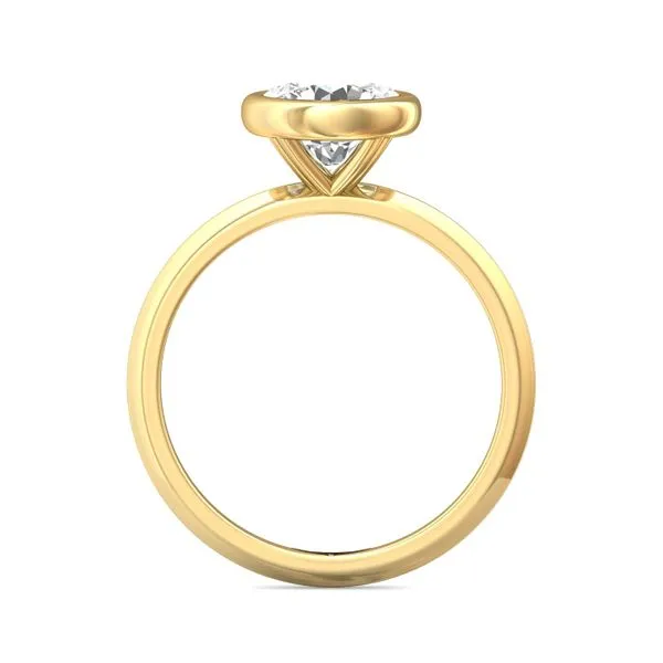 FlyerFit Solitaire 14K Yellow Gold Engagement Ring Image 3 Valentine's Fine Jewelry Dallas, PA