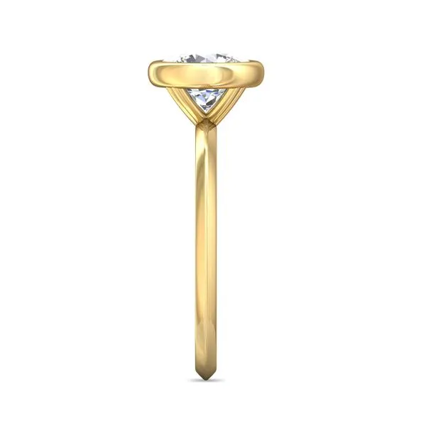FlyerFit Solitaire 14K Yellow Gold Engagement Ring Image 4 Valentine's Fine Jewelry Dallas, PA