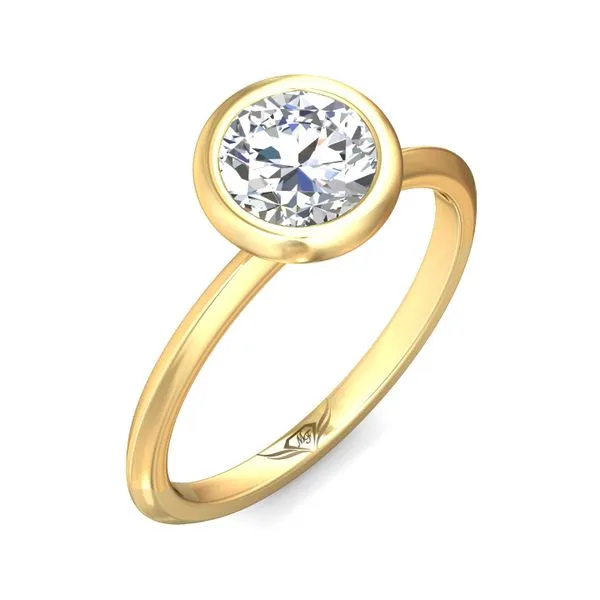 FlyerFit Solitaire 14K Yellow Gold Engagement Ring Image 5 Valentine's Fine Jewelry Dallas, PA