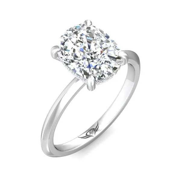 FlyerFit Solitaire Platinum Engagement Ring H-I SI1 Image 5 Valentine's Fine Jewelry Dallas, PA