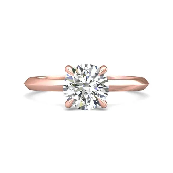 FlyerFit Solitaire 18K Pink Gold Engagement Ring G-H VS2-SI1 Becky Beauchine Kulka Diamonds and Fine Jewelry Okemos, MI