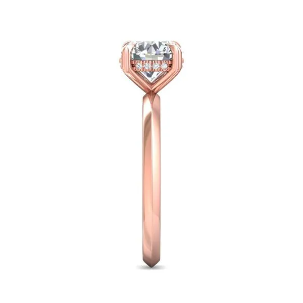 FlyerFit Solitaire 18K Pink Gold Engagement Ring G-H VS2-SI1 Image 4 Becky Beauchine Kulka Diamonds and Fine Jewelry Okemos, MI
