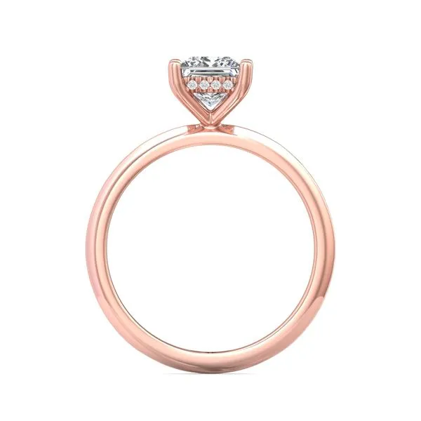 FlyerFit Solitaire 18K Pink Gold Engagement Ring G-H VS2-SI1 Image 3 Valentine's Fine Jewelry Dallas, PA