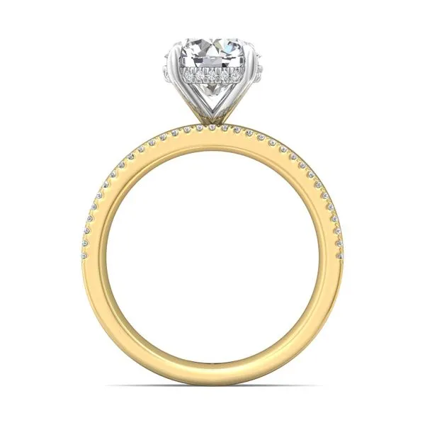 FlyerFit Solitaire 18K Yellow Gold Shank And White Gold Top Engagement Ring H-I SI2 Image 3 Becky Beauchine Kulka Diamonds and Fine Jewelry Okemos, MI