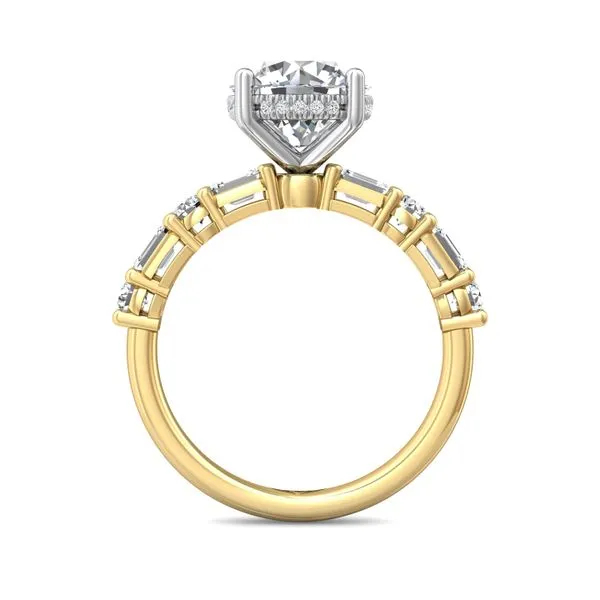 FlyerFit Encore 14K Yellow and 14K White Gold Engagement Ring G-H VS2-SI1 Image 3 Valentine's Fine Jewelry Dallas, PA