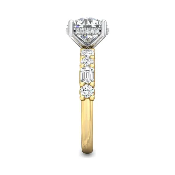 FlyerFit Encore 14K Yellow and 14K White Gold Engagement Ring G-H VS2-SI1 Image 4 Valentine's Fine Jewelry Dallas, PA