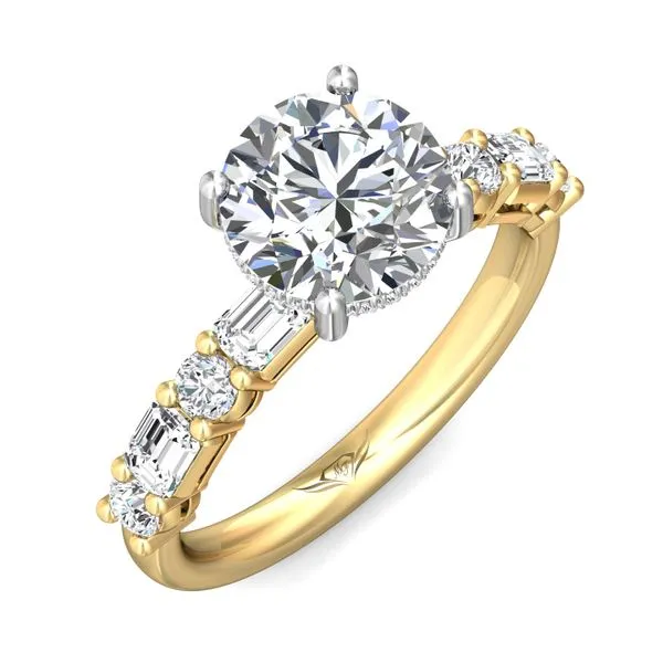 FlyerFit Encore 14K Yellow and 14K White Gold Engagement Ring G-H VS2-SI1 Image 5 Valentine's Fine Jewelry Dallas, PA