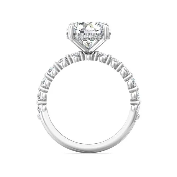 FlyerFit Channel/Shared Prong Platinum Engagement Ring H-I SI2 Image 3 Valentine's Fine Jewelry Dallas, PA