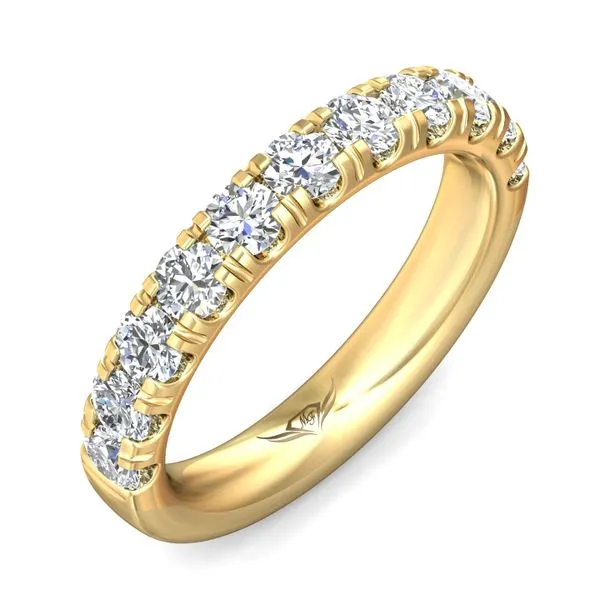 FlyerFit Micropave 14K Yellow Gold Wedding Band H-I SI2 Image 5 Diamond Source Jewelers Greenwood Village, CO