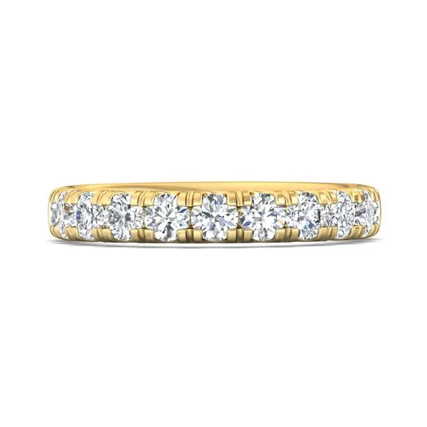 FlyerFit Micropave 18K Yellow Gold Wedding Band H-I SI1 Diamond Source Jewelers Greenwood Village, CO
